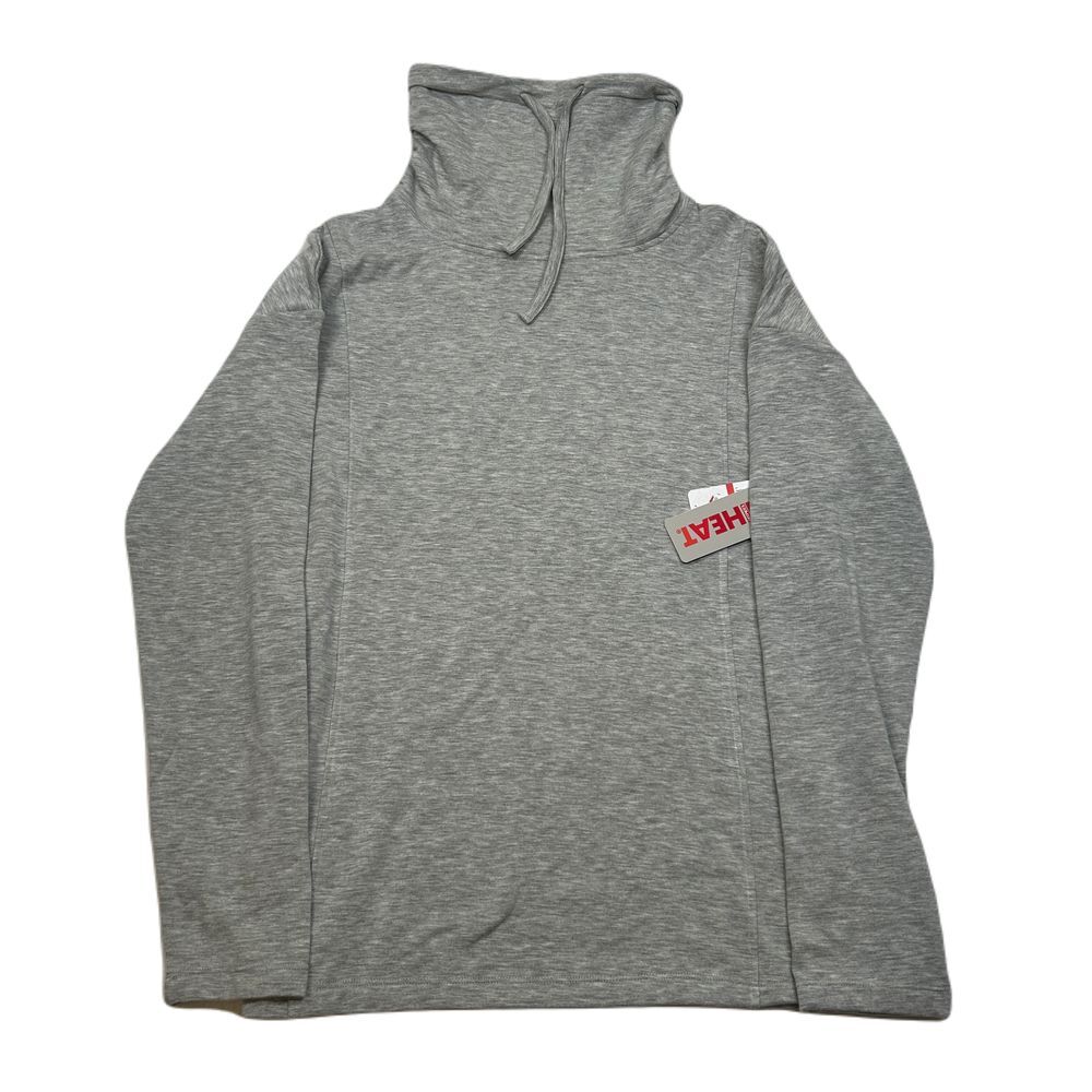 32 Degrees Cowlneck Top Womens XS Soft & Cozy Heather Grey